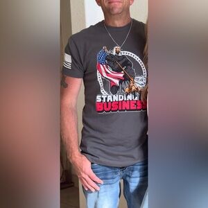 2025 June Club Member Men’s Medium STAND TALL, STAY SAVAGE Graphic Tee